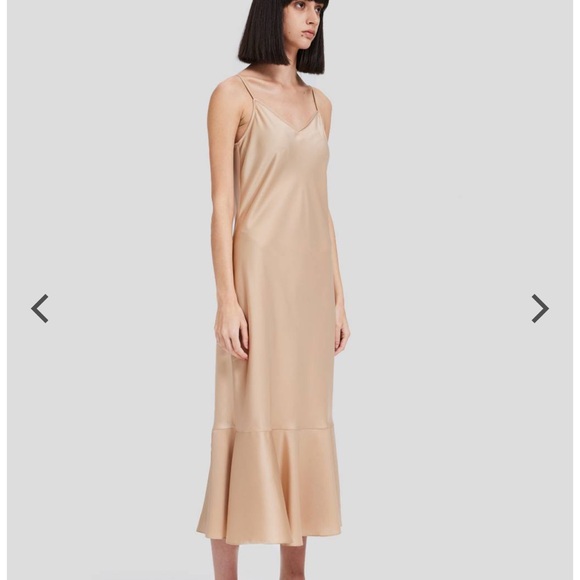 Lattelier Slip Cami Midi Dress Light Camel size small- gently used - Picture 2 of 11